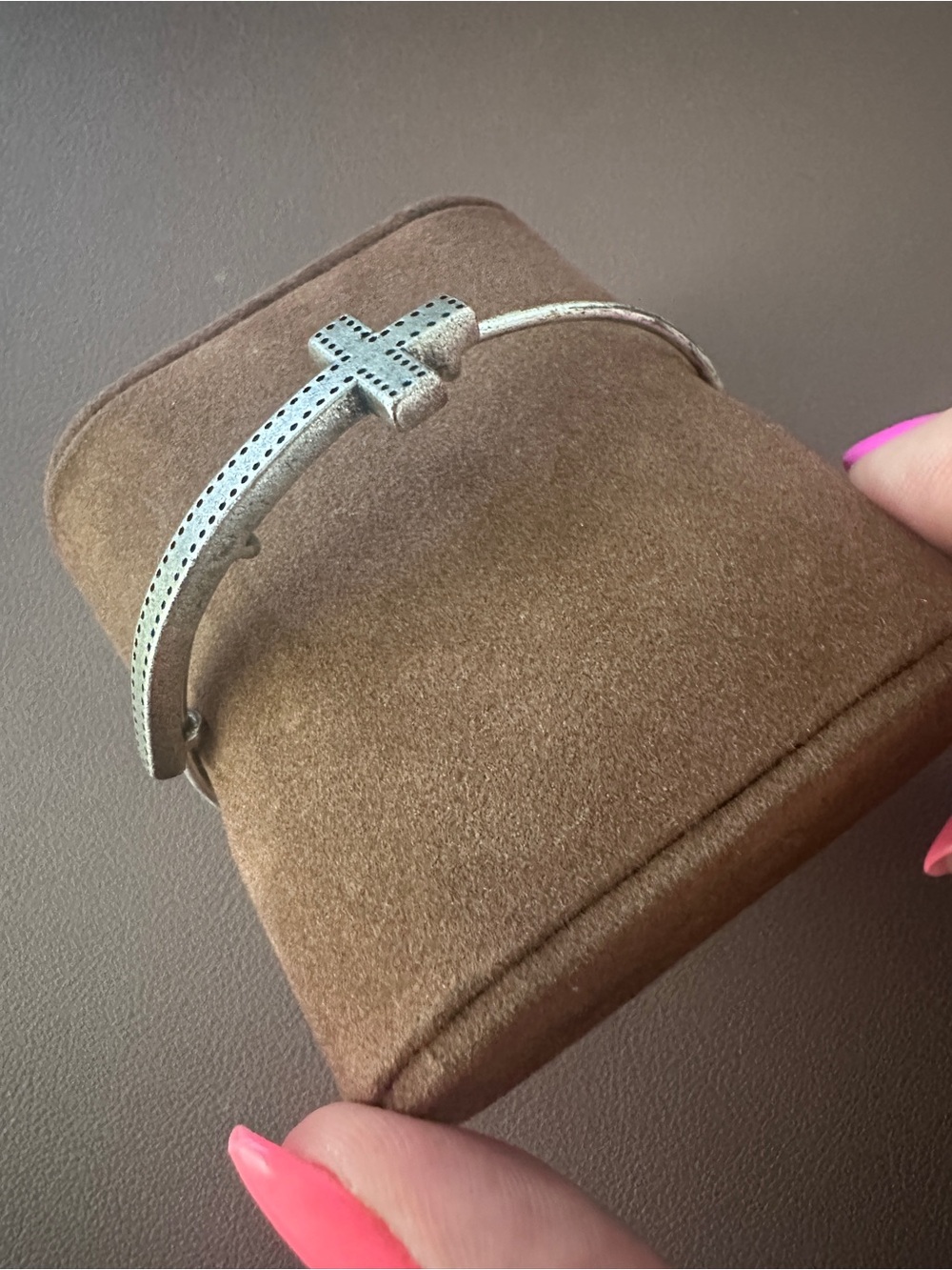 Alex and Ani Silver Cross Bracelet - Picture 5 of 8